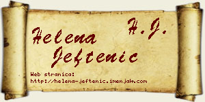Helena Jeftenić vizit kartica